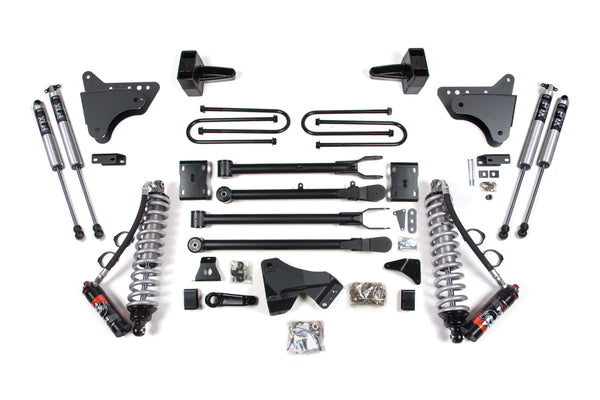 BDS 4 Inch Lift Kit W/ 4-Link 2.5 Performance Elite Coil-over Conversion, Fits Ford F250/F350 Super Duty 11-16 4WD Diesel 593FPE