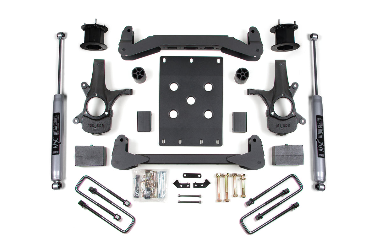 BDS 4.5 Inch Lift Kit Fits Chevy Silverado Or GMC Sierra 1500 07-13 2WD 705FS