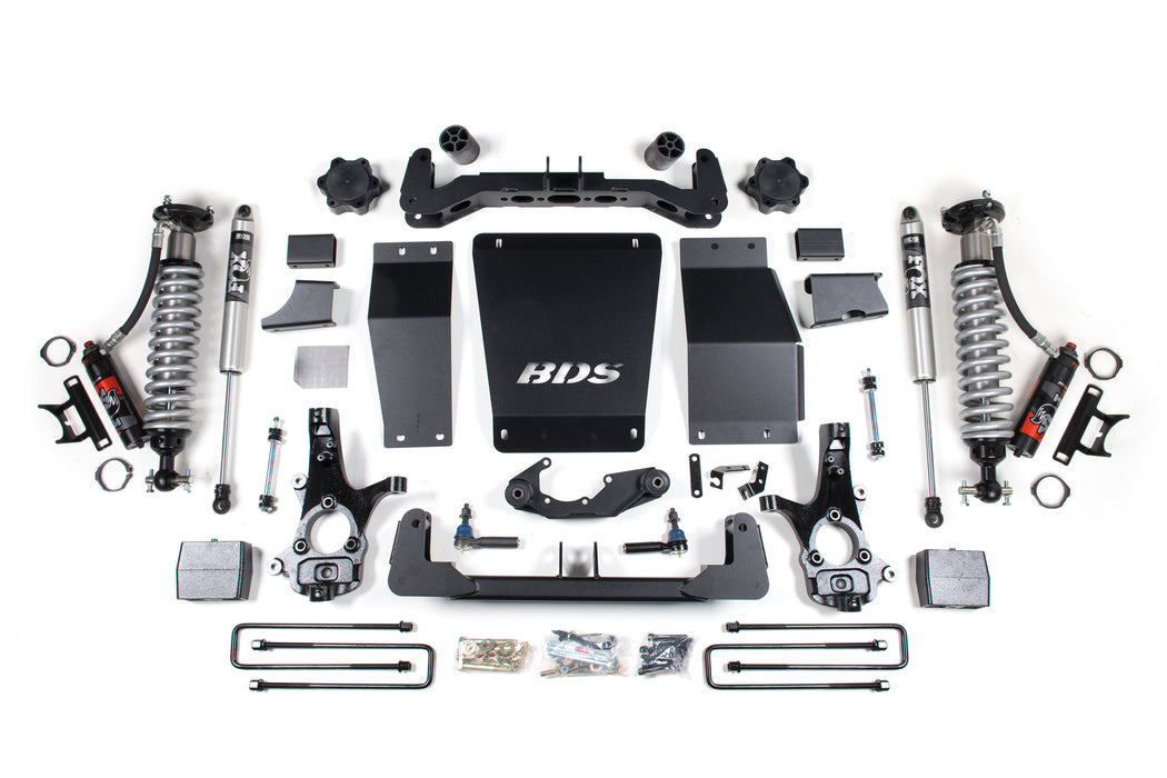 2014-2018 GM 1500 4wd 6" Suspension Lift Kit, Alum/Stamped, 5.5" Rear, Leaf Spring - 2.5 PES C/O Front - 2.5 PES P/B Rear