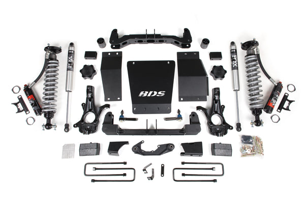 BDS 2014-2018 Fits GM 1500 4WD 4" Suspension Lift Kit, Cast Steel, 4" Rear, Block - 2.5 Pes C/o Front - 2.0 Ifp Ps Rear 712PSS