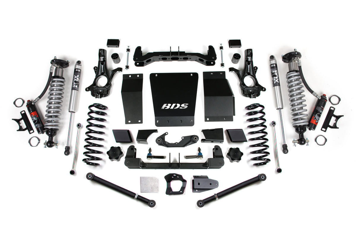 BDS 2015-2019 Fits GM SUV 4WD 6" Suspension Lift Kit, Cast Steel, 5" Rear, Coil Spring - 2.5 Pes C/o Front - 2.0 Ifp Ps Rear 731PSS