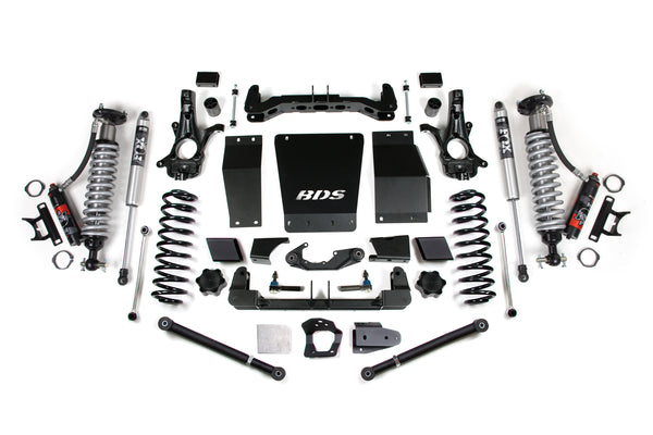 BDS 2015-2019 Fits GM SUV 4WD 6" Suspension Lift Kit, Cast Steel, 5" Rear, Coil Spring - 2.5 Pes C/o Front - 2.0 Ifp Ps Rear 731PSS