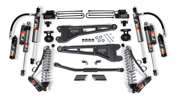 BDS 2.5 Inch Lift Kit W/ Radius Arm 2.5 Performance Elite Coil-over Conversion, Fits Ford F450 Super Duty 23-25 4WD 1307FPE