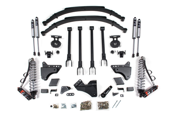 BDS 8 Inch Lift Kit 4-Link & 2.5 Performance Elite Coil-over Conversion, Fits Ford F250/F350 Super Duty 11-16 4WD 1500FPE