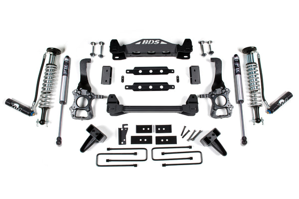 BDS 6 Inch Lift Kit Fox 2.5 Coil-over Ford F150 15-20 2WD 1522FDSC