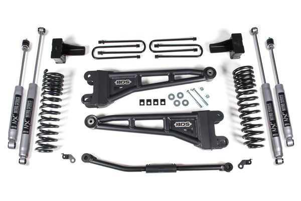 BDS 2.5 Inch Lift Kit W/ Radius Arm, Fits Ford F250/F350 Super Duty 11-16 4WD Diesel 1926H