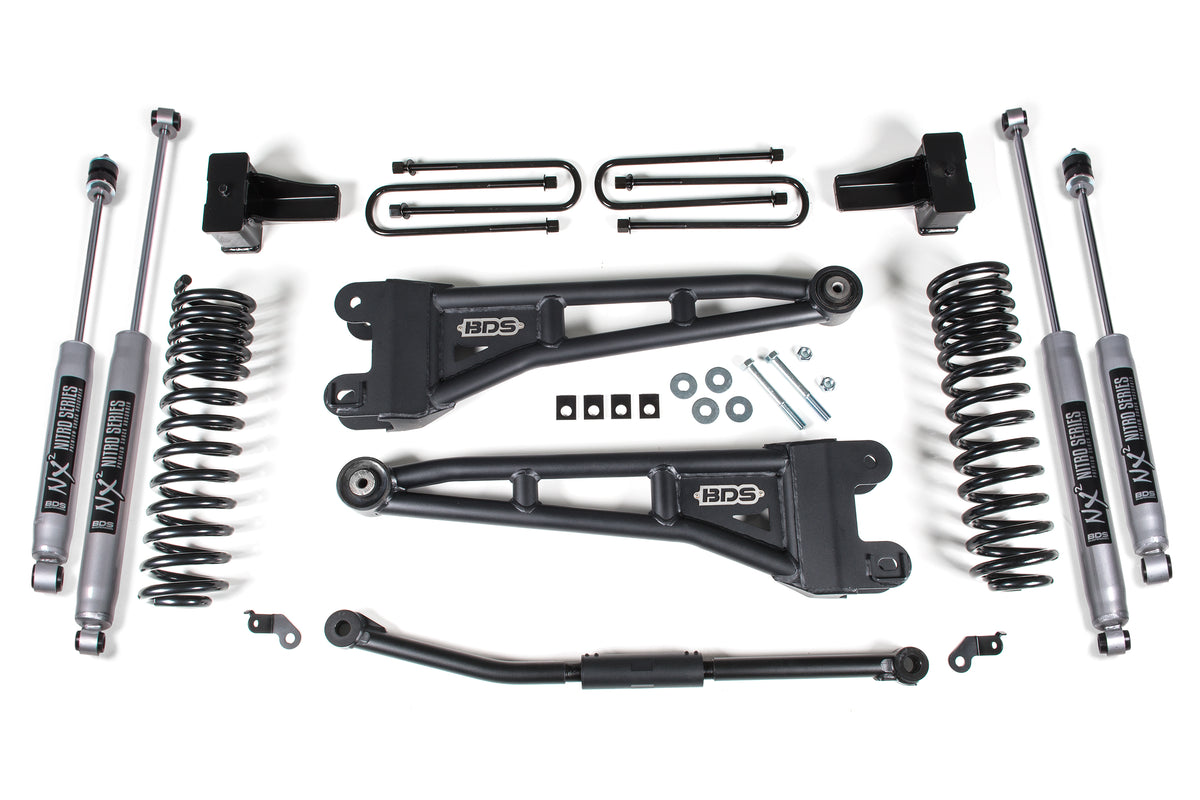 BDS 2.5 Inch Lift Kit W/ Radius Arm, Fits Ford F250/F350 Super Duty 11-16 4WD Diesel 1928FS