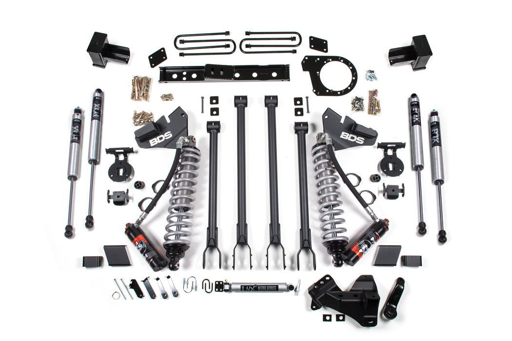 BDS 2020-2022 Ford F250/F350 4wd 7" 4-Link Suspension Lift Kit, 5" Rear, Block, Diesel - Fox 2.5 PES C/O Front, Fox 2.0 IFP PS Aux Front, Fox 2.0 IFP PS Rear BDSS_BDS1571FPE