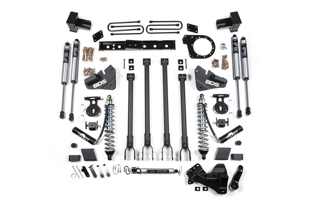 Bds 6 Inch Lift Kit 4-Link & Fox 2.5 Coil-Over Conversion for Ford F250/F350 Super Duty (17-19) 4Wd Diesel 1527F