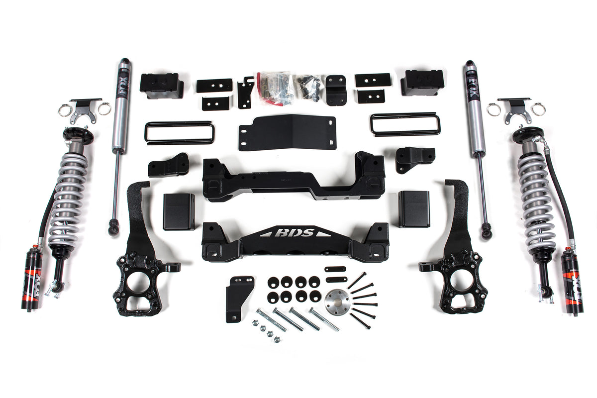 BDS 6 Inch Lift Kit 2.5 Performance Elite Coil-over, Fits Ford F150 15-20 4WD 1532FPE