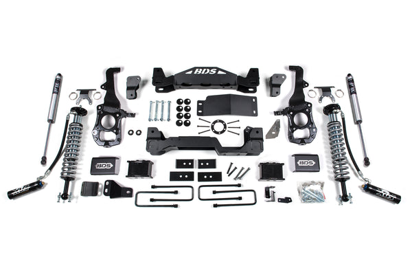BDS 6 Inch Lift Kit Fox 2.5 Coil-over Ford F150 21-23 4WD 1900FDSC