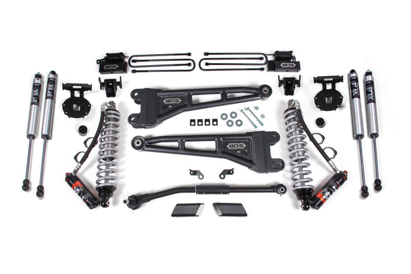BDS 2.5 Inch Lift Kit W/ Radius Arm 2.5 Performance Elite Coil-over Conversion, Fits Ford F450 Super Duty 20-22 4WD 1915FPE