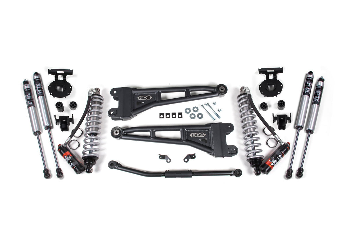 BDS 2.5 Inch Lift Kit W/ Radius Arm 2.5 Performance Elite Coil-over Conversion, Fits Ford F250/F350 Super Duty 11-16 4WD Diesel 1926FPE