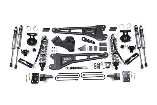 Bds Suspensions: Fits 2008-2010 Ford F250/F350 4Wd 6" Radius Arm Suspension Lift Kit, 3" Rear Lift, Block, Diesel, W/O Overload Fox 2.5 Frs C/O Non-Dsc Front, 2.0 Ifp Ps Rear BDS1953F