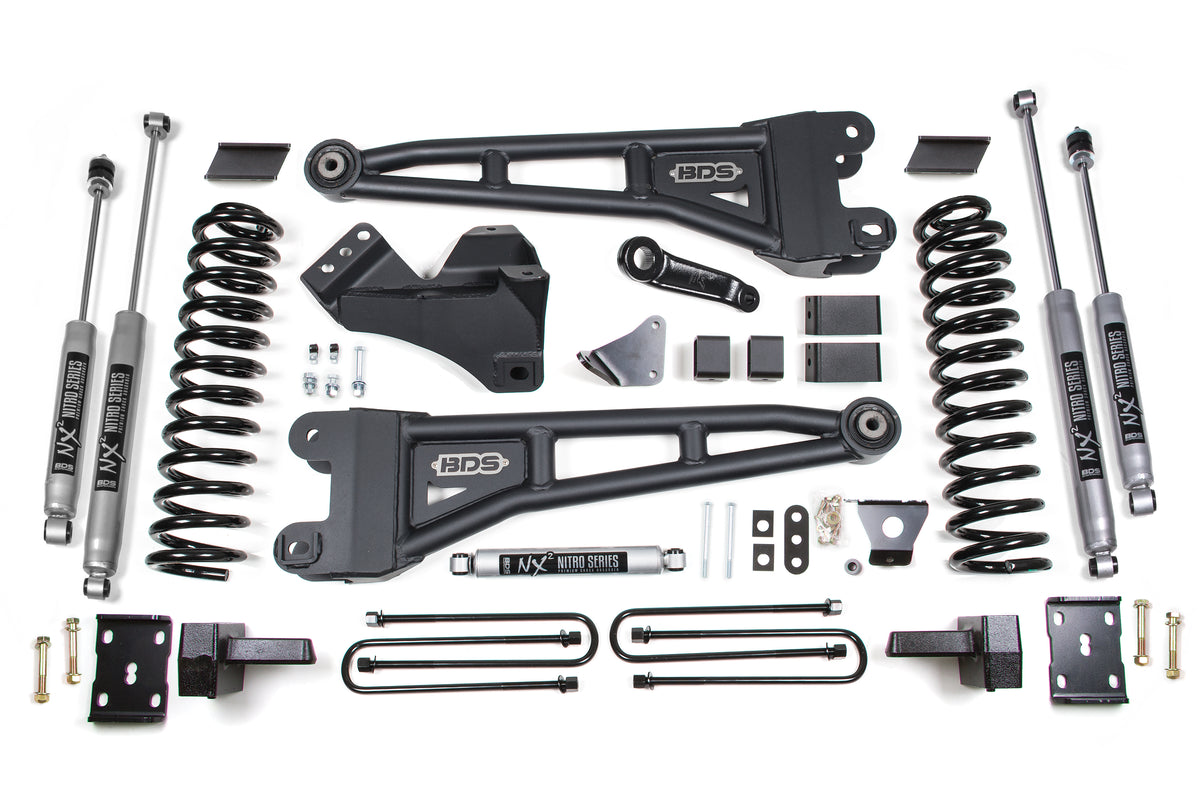 BDS 6 Inch Lift Kit W/ Radius Arm, Fits Ford F250/F350 Super Duty 08-10 4WD Diesel 1953H