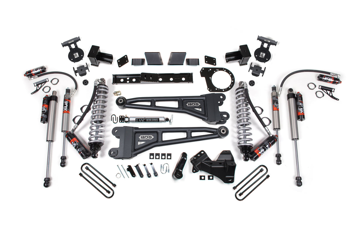 BDS 6 Inch Lift Kit W/ Radius Arm -fox 2.5 Performance Elite Coil-over Conversion Fits Ford F250/F350 Super Duty 17-19 4WD Diesel 1984FPE