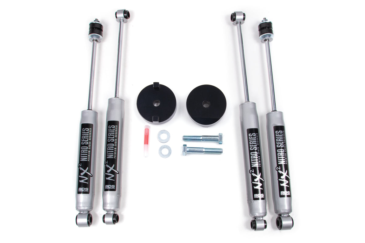 BDS 1 Inch Leveling Kit Coil Spacer, Fits Ford F250/F350 Super Duty 05-16 4WD 325FS