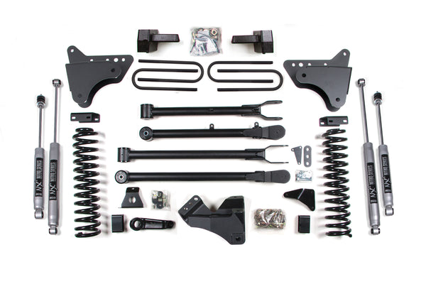 BDS 4 Inch Lift Kit W/ 4-Link, Fits Ford F250/F350 Super Duty 08-10 4WD Diesel 555FS