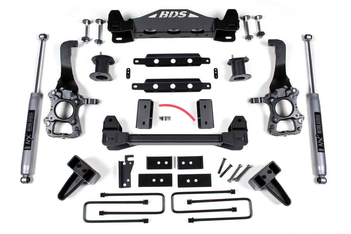 BDS 6 Inch Lift Kit, Fits Ford F150 15-20 2WD 1918FS