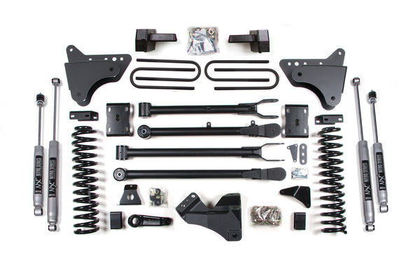 BDS 4 Inch Lift Kit W/ 4-Link, Fits Ford F250/F350 Super Duty 11-16 4WD Diesel 590FS