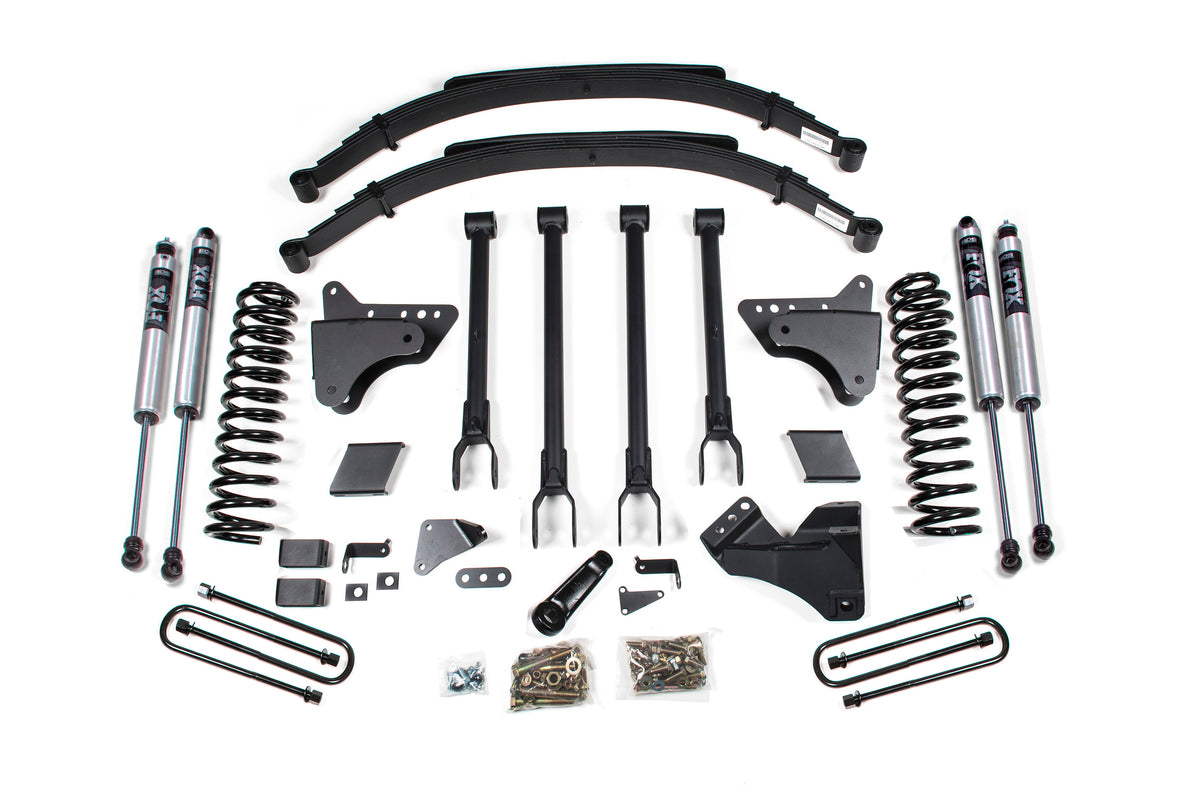 BDS 6 Inch Lift Kit W/ 4-Link, Fits Ford F250/F350 Super Duty 11-16 4WD Diesel 597FS