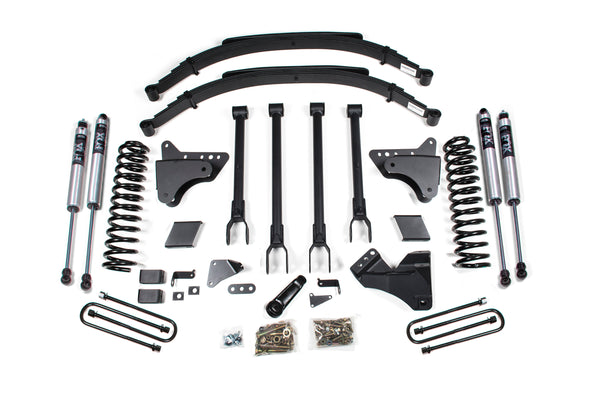 BDS 6 Inch Lift Kit W/ 4-Link, Fits Ford F250/F350 Super Duty 11-16 4WD Diesel 597FS