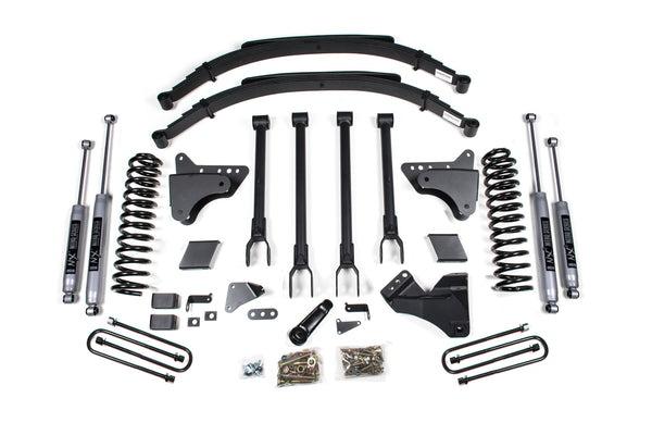 BDS 6 Inch Lift Kit W/ 4-Link, Fits Ford F250/F350 Super Duty 11-16 4WD Gas 586FS