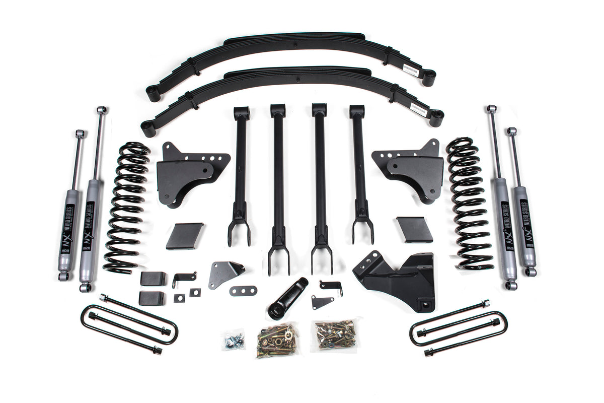 BDS 6 Inch Lift Kit W/ 4-Link, Fits Ford F250/F350 Super Duty 11-16 4WD Gas 587FS