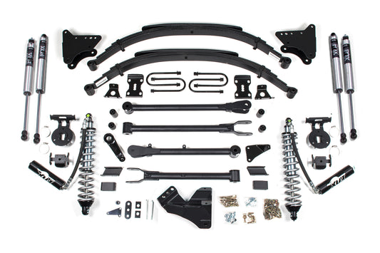 Bds 4 Inch Lift Kit W/ 4-Link Fox 2.5 Coil-Over Conversion Ford F250/F350 Super Duty (11-16) 4Wd Diesel 593F