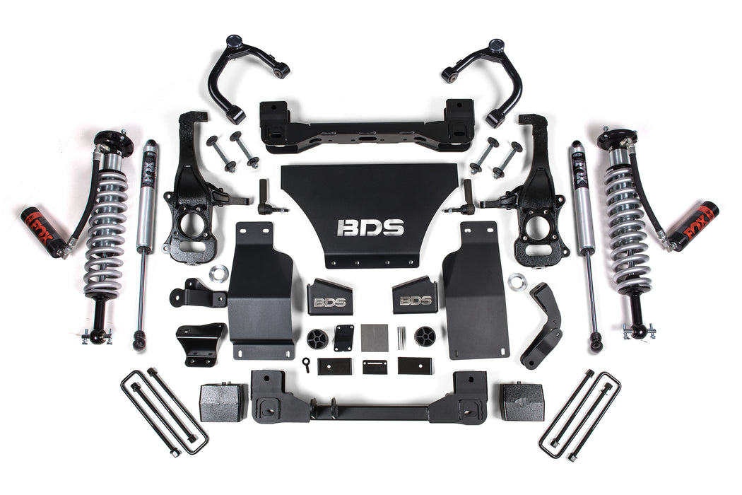 BDS 2019-2024 Chevy/GMC AT4 / Chevy Trail Boss 4wd 4" Coilover Suspension Lift System BDSS_BDS1805F