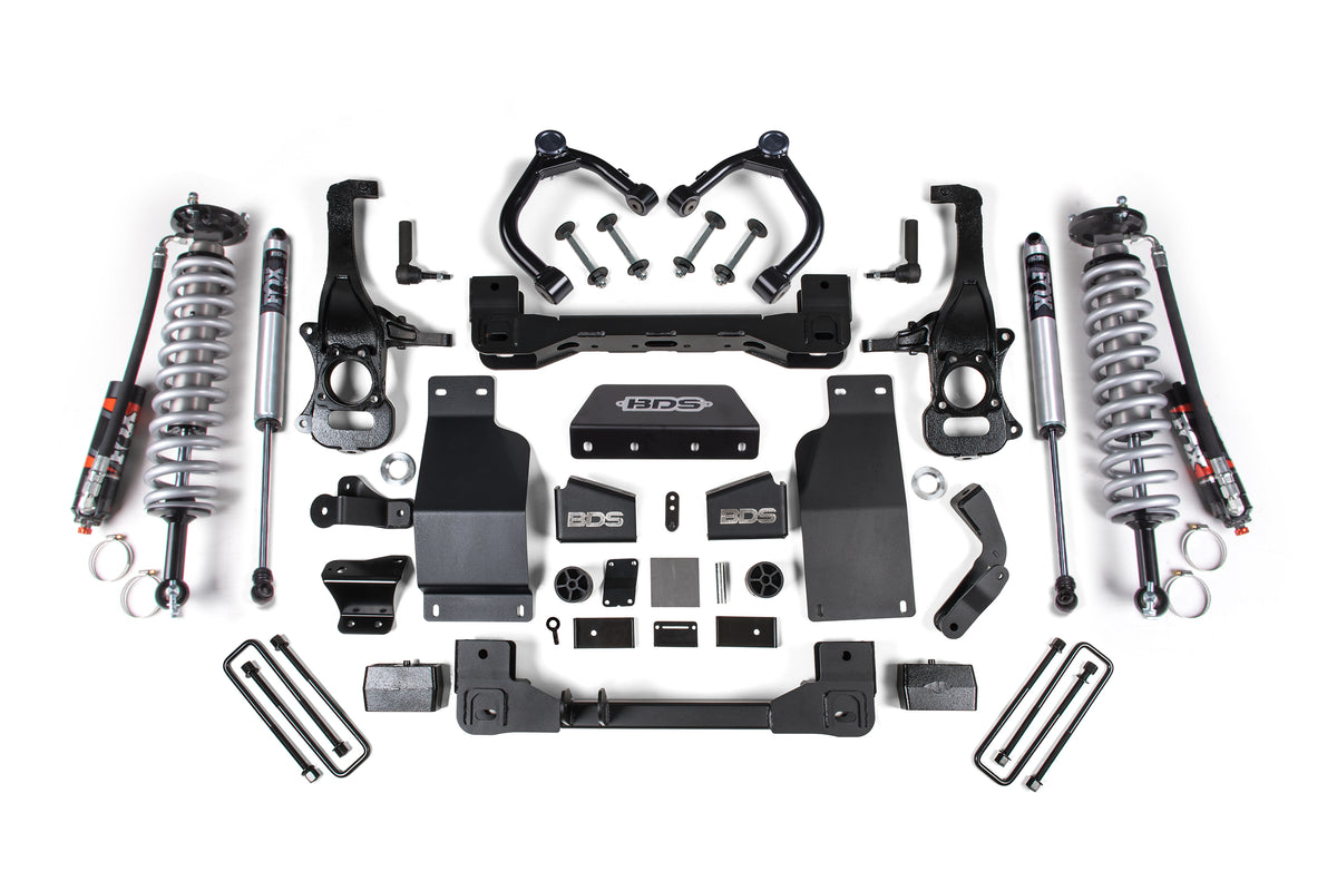 BDS 2.5 Inch Lift Kit FOX 2.5 Coil-over Fits Chevy Trail Boss Or, Fits GMC At4 1500 20-23 4WD Diesel 1806FDSC