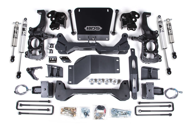 BDS 2020-2025 Fits Chevrolet Silverado/gmc Sierra 2500HD/3500HD 4wd, 5" Ntbd Suspension Lift System, W/ Overloads, 4.5" Rear Lift, Block, W/ Overload - FOX 2.5 Ps Hto Shocks Front/rear 767FPP