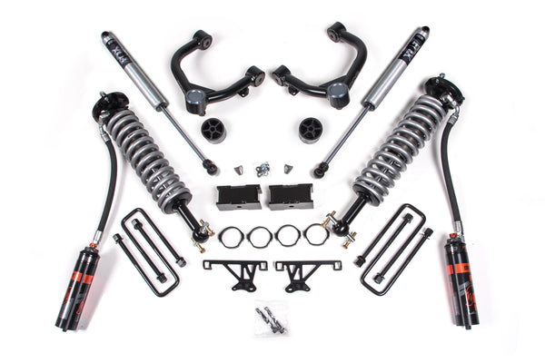 BDS 3.5 Inch Lift Kit Performance Elite Coil-over, Fits Chevy Silverado Or GMC Sierra 1500 19-24 4WD 755FDSC