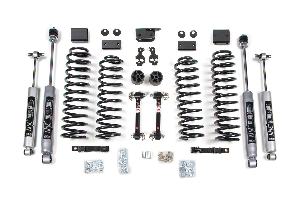 BDS 3 Inch Lift Kit, Fits 2007-2011 Fits Jeep Wrangler 1412FS