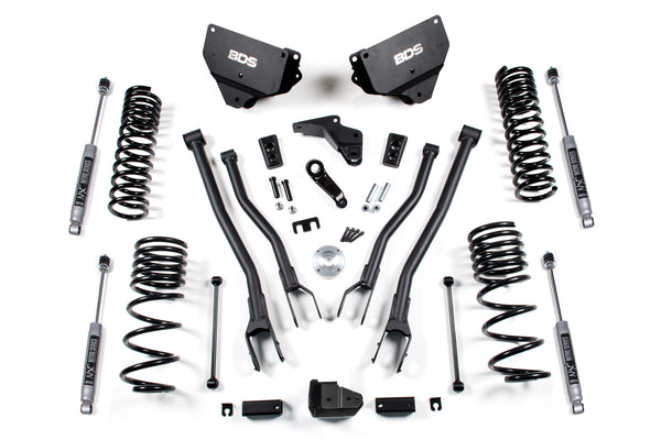 BDS 4 Inch Lift Kit W/ 4-Link Fits RAM 2500 14-18 4WD Diesel 1602FPE