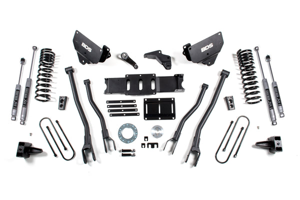 BDS 5.5 Inch Lift Kit W/ 4-Link Fits RAM 3500 13-18 4WD Gas 1608FPE