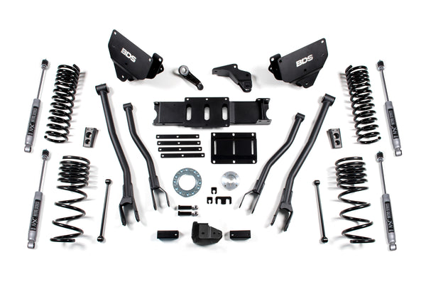 BDS 6 Inch Lift Kit W/ 4-Link Fits RAM 2500 14-18 4WD Diesel 1604FPE