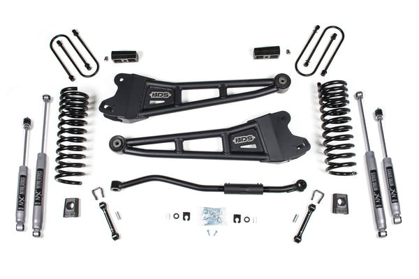 BDS 3 Inch Lift Kit W/ Radius Arm Fits RAM 3500 19-24 4WD Diesel 1655FPE