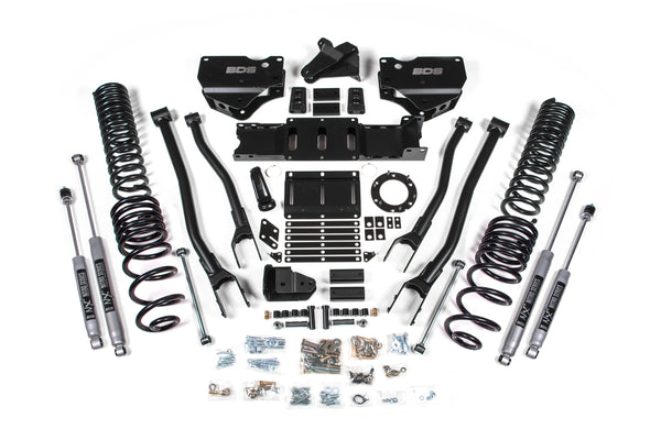 BDS 4 Inch Lift Kit W/ 4-Link Fits RAM 2500 19-24 4WD Gas 1675FS
