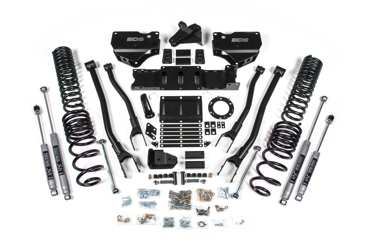BDS 4 Inch Lift Kit W/ 4-Link Fits RAM 2500 19-24 4WD Diesel 1674H