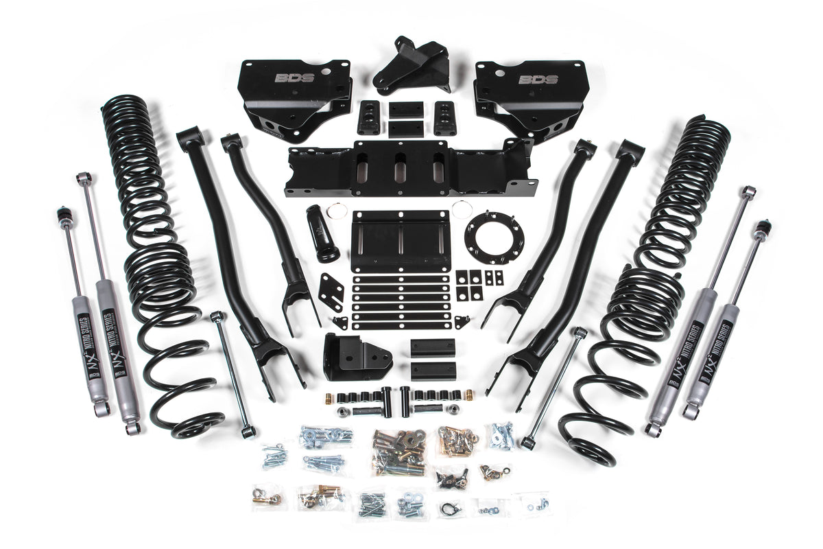 BDS 6 Inch Lift Kit W/ 4-Link Fits RAM 2500 19-24 4WD Diesel 1688H