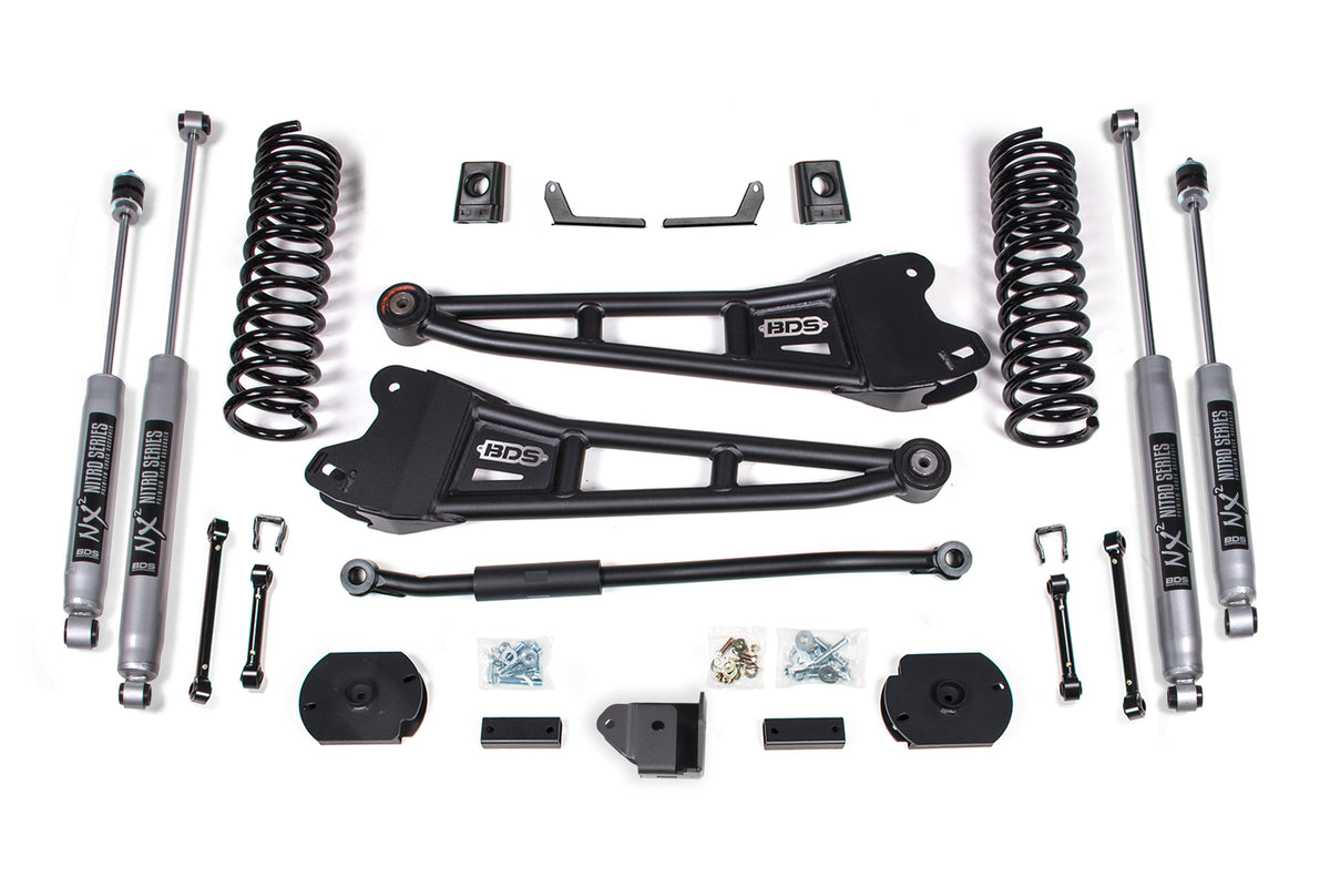 BDS 3 Inch Lift Kit Fits RAM 2500 W/ Rear Air Ride 14-18 4WD Diesel 1712FS