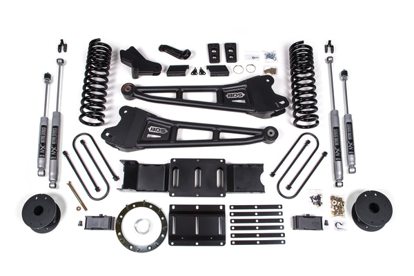 BDS 2019-2024 Fits RAM 3500 4" Radius Arm Gas - 3" Rear Block W/ Air Bag - FOX Shocks 1722FS