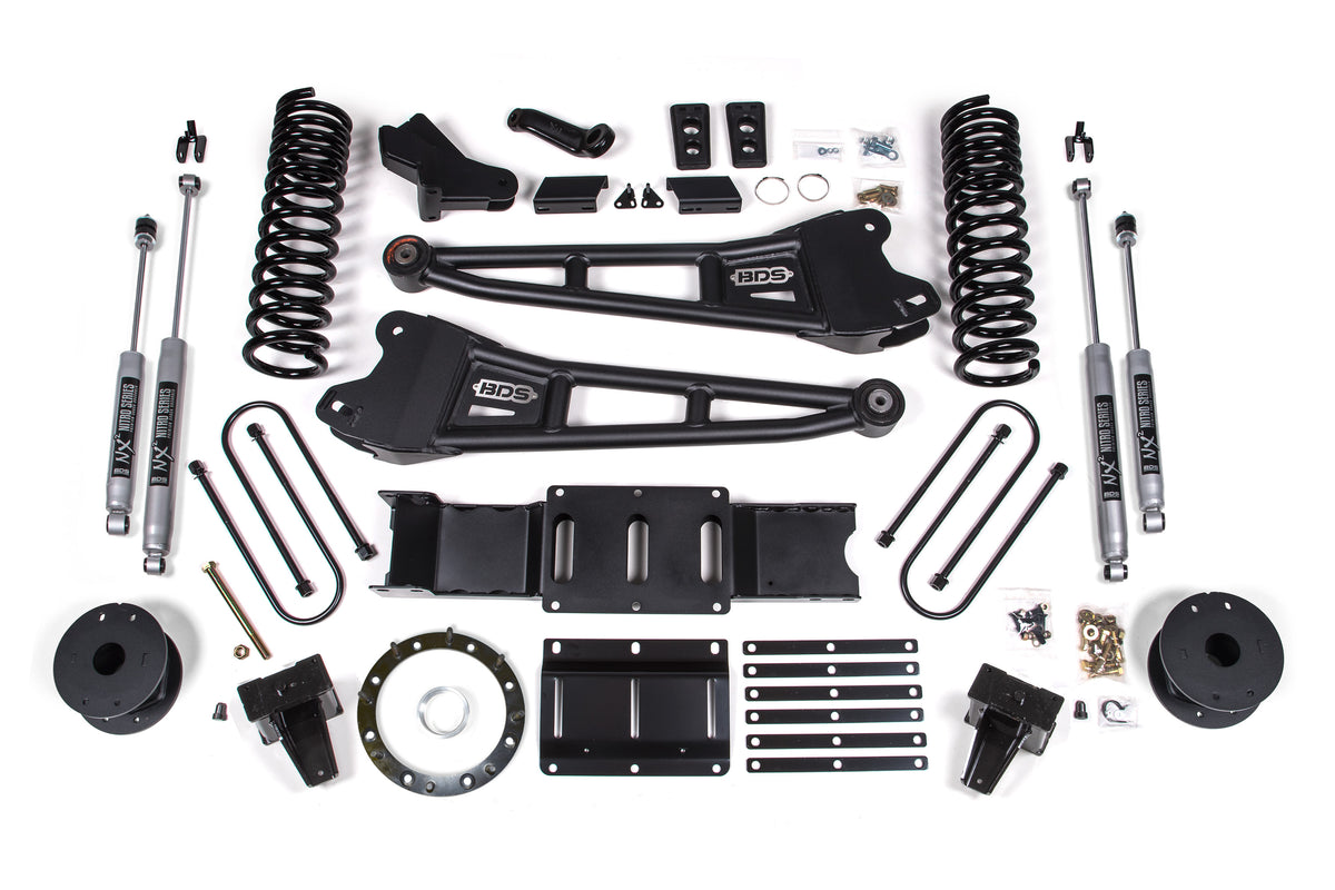 BDS 6 Inch Lift Kit W/ Radius Arm Fits RAM 3500 W/ Rear Air Ride 19-24 4WD Diesel 1725FS