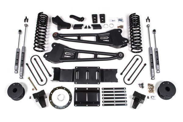 BDS 6 Inch Lift Kit W/ Radius Arm Fits RAM 3500 W/ Rear Air Ride 19-24 4WD Diesel 1725FS