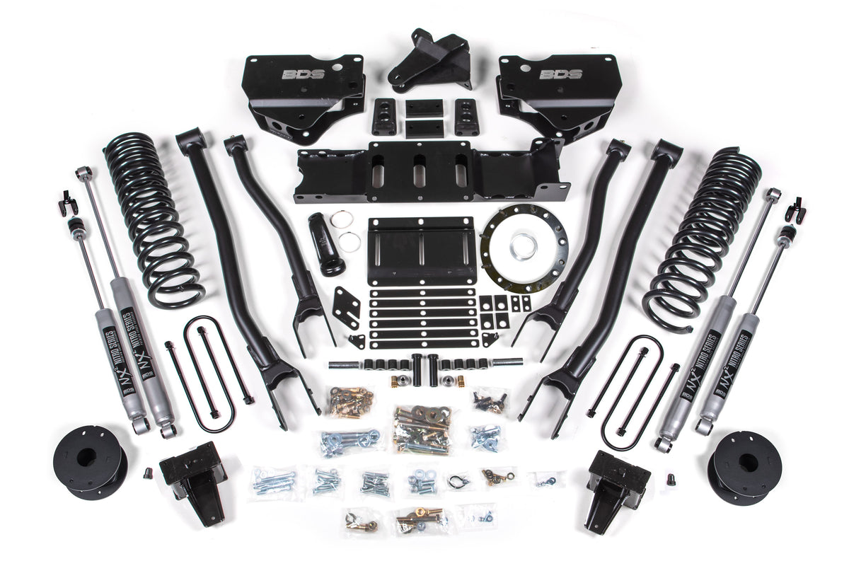 BDS 5.5 Inch Lift Kit W/ 4-Link Fits RAM 3500 W/ Rear Air Ride 19-24 4WD Gas 1734H