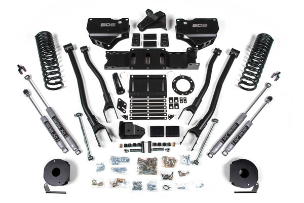 BDS 5.5 Inch Lift Kit W/ 4-Link Fits RAM 2500 W/ Rear Air Ride 19-24 4WD Gas 1739H