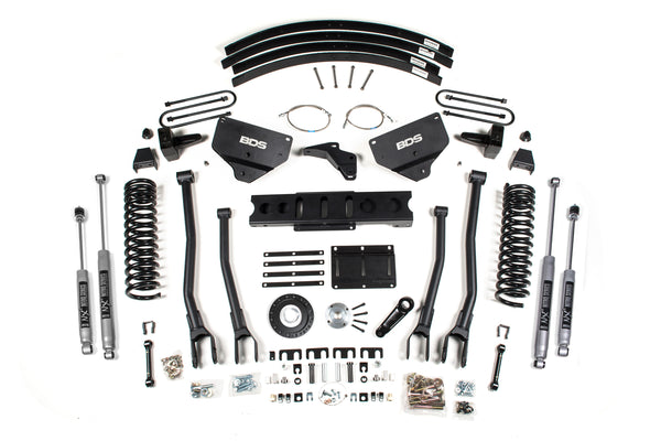 BDS 8 Inch Lift Kit W/ 4-Link Fits RAM 3500 13-18 4WD Diesel 1625H