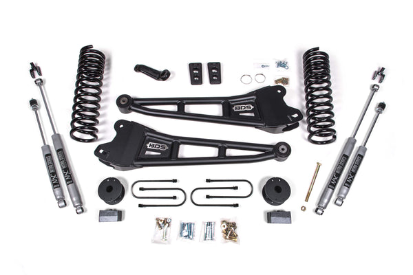 BDS 4 Inch Lift Kit W/ Radius Arm Fits RAM 3500 W/ Rear Air Ride 13-18 4WD Gas 1793H