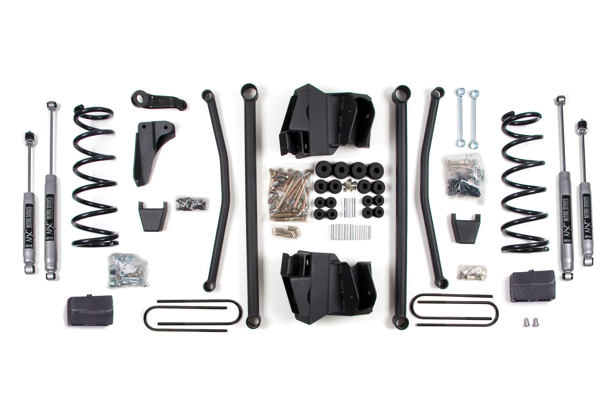 BDS 4 Inch Lift Kit Long Arm, Fits Dodge RAM 2500 Power Wagon 05-07 4WD Gas 669H